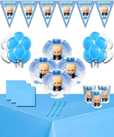 Resim Patron Bebek 24 Kişilik Doğum Günü Parti Süsleri Malzemeleri Seti 