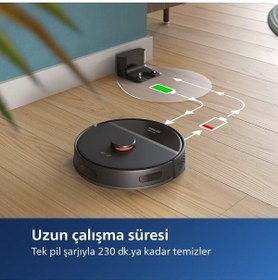 Resim Philips Islak Kuru Ve Moplu,4000pa Emiş Gücü, Ultra Sensör Donanımlı, 230Dk Çalışma Süreli Robot Süpürge 