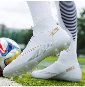 Resim Snapbuy Xinghe Shop Yetişkin Futbol Antrenman Ayakkabısı Beyaz 