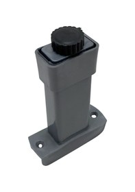 Resim U Geçme Gri Plastik Ayarlı Ayak Mobilya Masa Ve Dolap Ayağı Gri 6cm 2 Adet Gri 