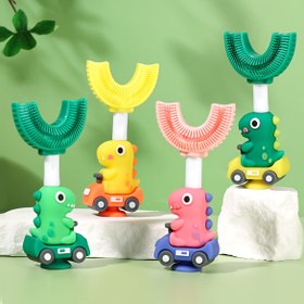 Resim U-Şekilli Dinozor 'S Diş Fırçası Silikon Diş Fırçası, Üç Yaş Üstü İçin Uygun, Diş Temizliği İçin Diş Fırçası, Favori Diş Fırçası Hediyesi 