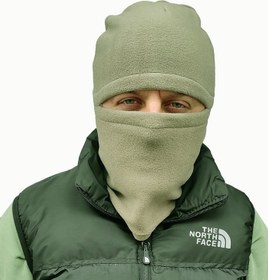 Resim Rota Polarlı Haki Kar maskesi Balaklava 