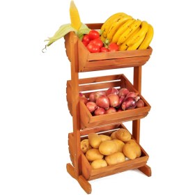 Resim Tahta Bahçesi Ahşap Sebzelik Meyvelik 