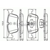 Resim BOSCH 986494689 Fren Balatası Ön Bmw 1 F20 F21 Bmw 3 F30 F31 Bmw 4 F32 F36 