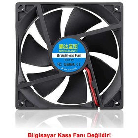 Resim Genel Markalar Dc 12v Fan 90x90mm 9025 3200rpm 9x9cm Sessiz 2 Pin Fırçasız Soğutma Kuluçka Ekran Kartı 