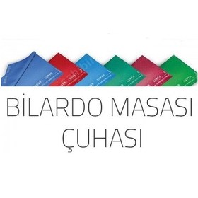 Resim Bilardo Masa Çuhası Yarı Maç Masası Bilardo Çuha TakımıEpengle Kırmızı 2.80 