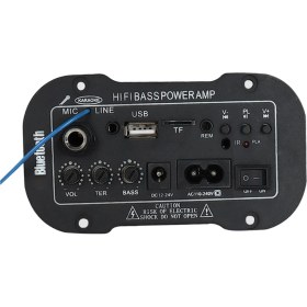 Resim Nanlly Hi-Fi Bass Güç lifikatörü 220V Tf/usb Oyuncu Motosiklet Tiyatrosu Için DIY.8X8CM (Yurt Dışından) 