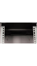 Resim Lande 6U 300x300 10” Duvar Tipi Rack Kabinet (Siyah) Cam Kapaklı 