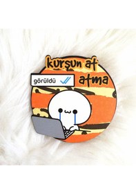 Resim Ahşap Bardak Altlığı Görüldü Atma Çok Renkli 