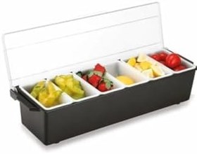 Resim GastroPlast 6 Bölmeli Kapaklı Saklama Kabı 