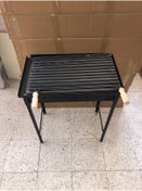 Resim İklim 40x60 Saç Izgaralı 75 Cm Geçmeli Ayaklı Demir Özel Imalat Mangal 