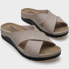 Resim Capone Outfitters Ivory 107001 Kadın Çapraz Bant Konfor Anatomic Terlik 