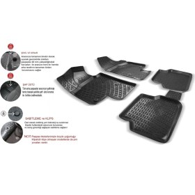 Resim OtoLine Volkswagen Passat B6 2005-2010 4.5d Havuzlu Paspas 