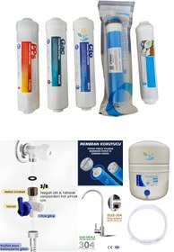 Resim ULUCAY AQUA Su Arıtma Cihazı Mavi Şeffaf 8 Litre Tanklı Vontron Membranlı Nsf Ve Fda Onaylı 