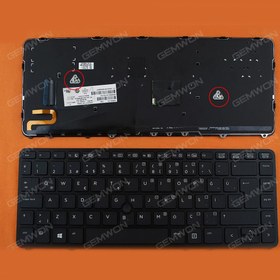 Resim Hp 730794-001 Klavye Türkçe Siyah Işıklı 