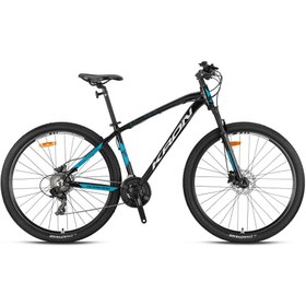 Resim Kron XC 100 - 29" MTB - 17' - 21 Vites - H.DISC - Mat Siyah-Gri/Turkuaz #KRN25-098 