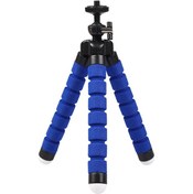 Resim Vkemall Evrensel 1/4 Vidalı Mavi Sekiz Kollu Tripod - Telefon Ve Kamera İçin Hafif Ve Taşınabilir 