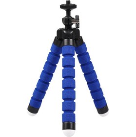 Resim Vkemall Evrensel 1/4 Vidalı Mavi Sekiz Kollu Tripod - Telefon Ve Kamera İçin Hafif Ve Taşınabilir 