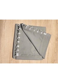 Resim Balkon Perdesi Su Geçirmez Korniş Tokalı Bağcıklı 