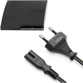 Resim POPKONSOL PS3 Slim Güç Kablosu 1.5m Playstation 3 Slim Kasa Uyumlu PS3 Kablo Yedek Parça 