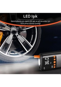 Resim Mts Şarjlı Lastik Şişirme Cihazı Lastik Pompası Czk-5621 