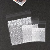 Resim 100 Adet/paket, Plastik Şeffaf Ambalaj Çantası, Dantel Desenli Şeker Kurabiye Hediye Çantası, DIY Atıştırmalık Kendinden Yapışkanlı Çanta, Düğün Doğum Günü Parti Malzemeleri, Gıda Ambalaj Çantası, Ambalaj Çantası, Fırın Dükkanı Malzemeleri, Fırıncılık Malzemeleri, Parti Malzemeleri 