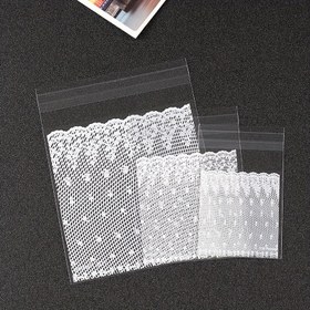 Resim 100 Adet/paket, Plastik Şeffaf Ambalaj Çantası, Dantel Desenli Şeker Kurabiye Hediye Çantası, DIY Atıştırmalık Kendinden Yapışkanlı Çanta, Düğün Doğum Günü Parti Malzemeleri, Gıda Ambalaj Çantası, Ambalaj Çantası, Fırın Dükkanı Malzemeleri, Fırıncılık Malzemeleri, Parti Malzemeleri 