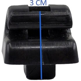 Resim Mercedes W124, W201,W123,W126 Için Güneslik Ayagi-Siyah 560938336 