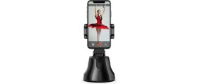 Resim Taşınabilir 360° Smart Otomatik Yüz Takip Sistemli Telefon Tutucu - Telefon Tripodu 