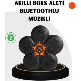 Resim Evde Fitness İçin Akıllı Boks Makinesi Işıklı Vuruş Noktalı Bluetoothlu Çok Renkli 