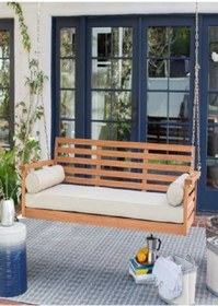 Resim Bamena Wood Saksuma Ahşap Salıncak 