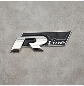 Resim R Line Krom-piano Black Çamurluk Arması 3m 3d Abs Volkswagen Taigo 