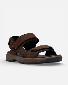 Resim Clarks Guideview Trek Beeswax Leather Erkek Kahve Sandalet 26187590 Kahve 