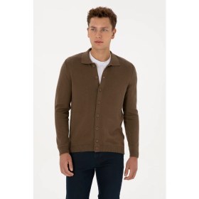 Resim U.s. Polo Assn. Erkek Açık Haki Hırka (Triko) 50313690-VR183 