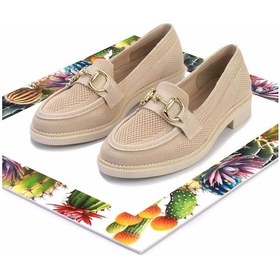 Resim Bambi Bej Kadın Loafer Ayakkabı K01362245882 Bej 