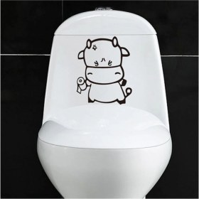 Resim Inek Klozet Özel Yeni Sticker 
