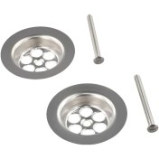 Resim Willowhaven 2 Set Paslanmaz Çelik 70mm Küvet Tahliye Kapağı, Vida Mekanizmalı 