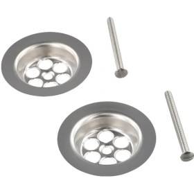 Resim Willowhaven 2 Set Paslanmaz Çelik 70mm Küvet Tahliye Kapağı, Vida Mekanizmalı 