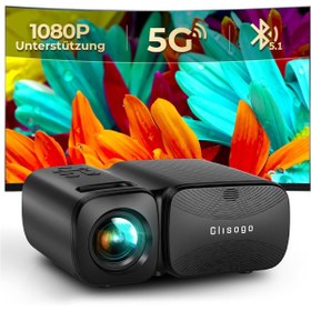 Resim Giaomar 9000 Lümen WiFi Mini Projektör Full HD, Bluetooth, Taşınabilir Ev Sineması 