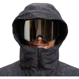 Resim Quiksilver Sycamore Printed Jk Erkek Siyah Snowboard Ceketi 
