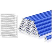 Resim Tenfowee Bisiklet Jant Reflektör Seti, 360 Görünürlük, Kolay Takma, Evrensel Uyum, Abs Malzeme, Mavi + 24 Adet Sticker 