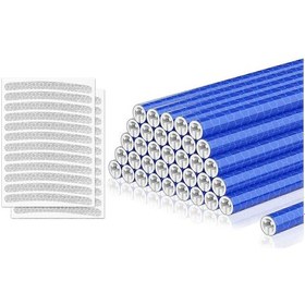 Resim Tenfowee Bisiklet Jant Reflektör Seti, 360 Görünürlük, Kolay Takma, Evrensel Uyum, Abs Malzeme, Mavi + 24 Adet Sticker 