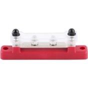 Resim Besthome1 Kırmızı 130a Ac/150a Dc Nylon-pc Güç Dağıtım Barı, M6 Vidalı, Toz Korumalı 