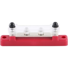 Resim Besthome1 Kırmızı 130a Ac/150a Dc Nylon-pc Güç Dağıtım Barı, M6 Vidalı, Toz Korumalı 