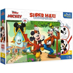 Resim Nessi World PUZZLE-41012 Süper Maxi Mickey 24 Parça Çocuk Puzzle 
