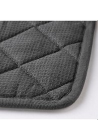 Resim Fırın Tutacak 2 Adet Gri Renk MeridyenDukkan 21x21 Cm 2 Adet Keçeli Polyester 