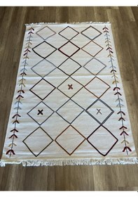 Resim Hoom Rugs Samos Sms 21 Multy Yıkanabilir Çift Taraflı Pamuk Kilim Çok Renkli 