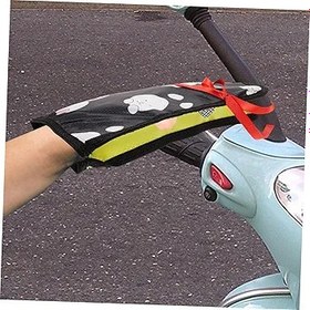 Resim LALADEFIEE Motosiklet Gidonu Eldivenleri Uv Korumalı Eldivenler Bisikletçiler için Rüzgar Geçirmez Elektrikli Scooter'lar için su Geçirmez Ve Nefes Alabilir 