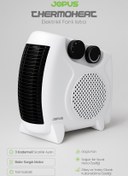 Resim Jopus 2000W Elektrikli Fanlı Isıtıcı, Termostatlı, Sıcak-Soğuk Hızlı Isıtma, 25 m² Alan Kapasitesi 