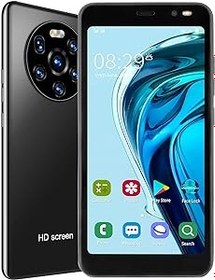 Resim Çift Bekleme Telefonu, LANDVO Mate40 Pro 5.45in HD Ekranlı Telefon Çift Kart Çift Bekleme Akıllı Telefon 512MB+4GB (Siyah) 